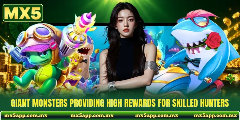 Giant monsters providing high rewards for skilled hunters
