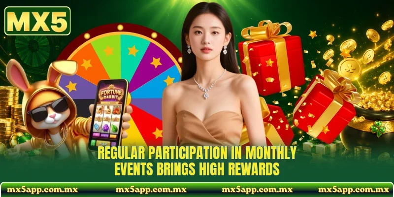 Regular participation in monthly events brings high rewards