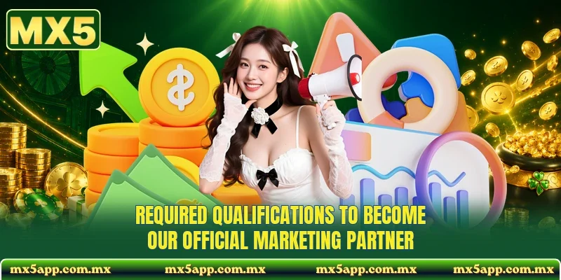 Required qualifications to become our official marketing partner