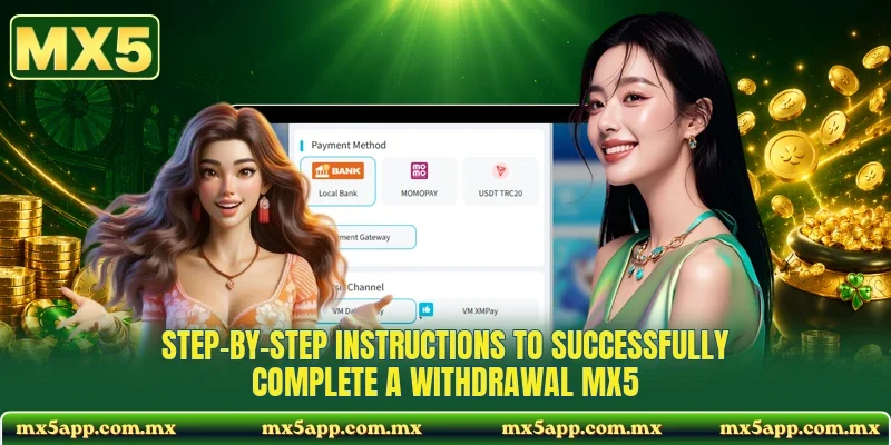Step-by-step instructions to successfully complete a withdrawal MX5